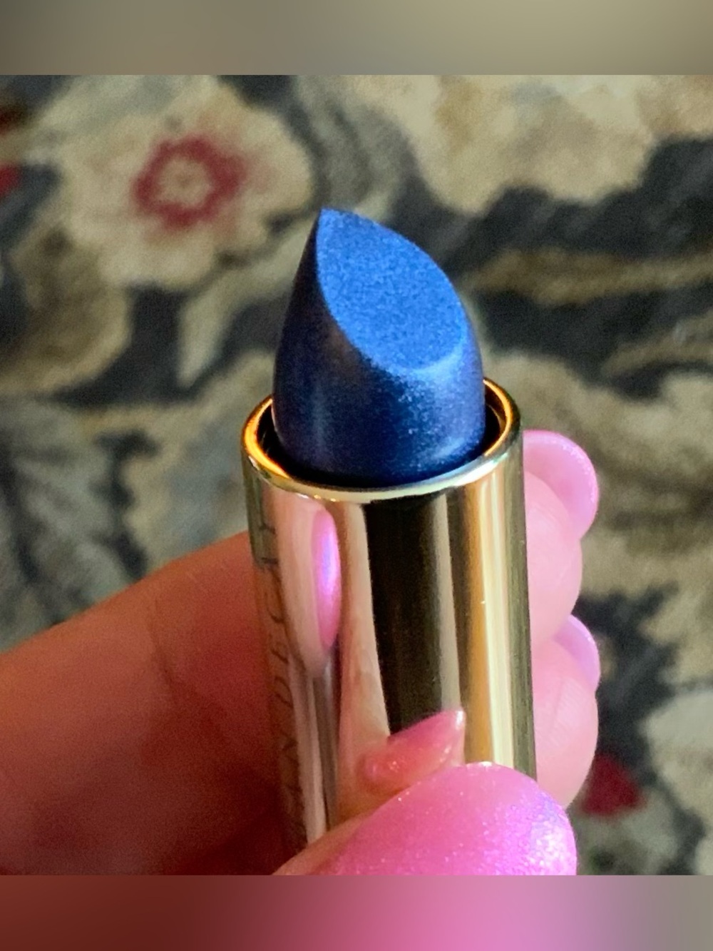 Urban Decay Metallic Blue Shimmer Lipstick